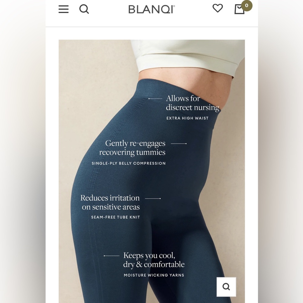 Highwaist Postpartum + Nursing Support Leggings size M